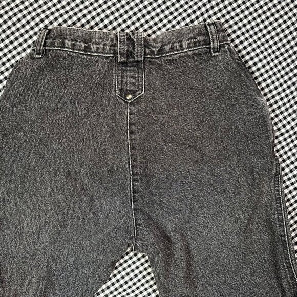 Vintage Roper Denim Cowgirl 90s High Rise Studded Grey Acid Wash Jeans Size 5 - Picture 8 of 9
